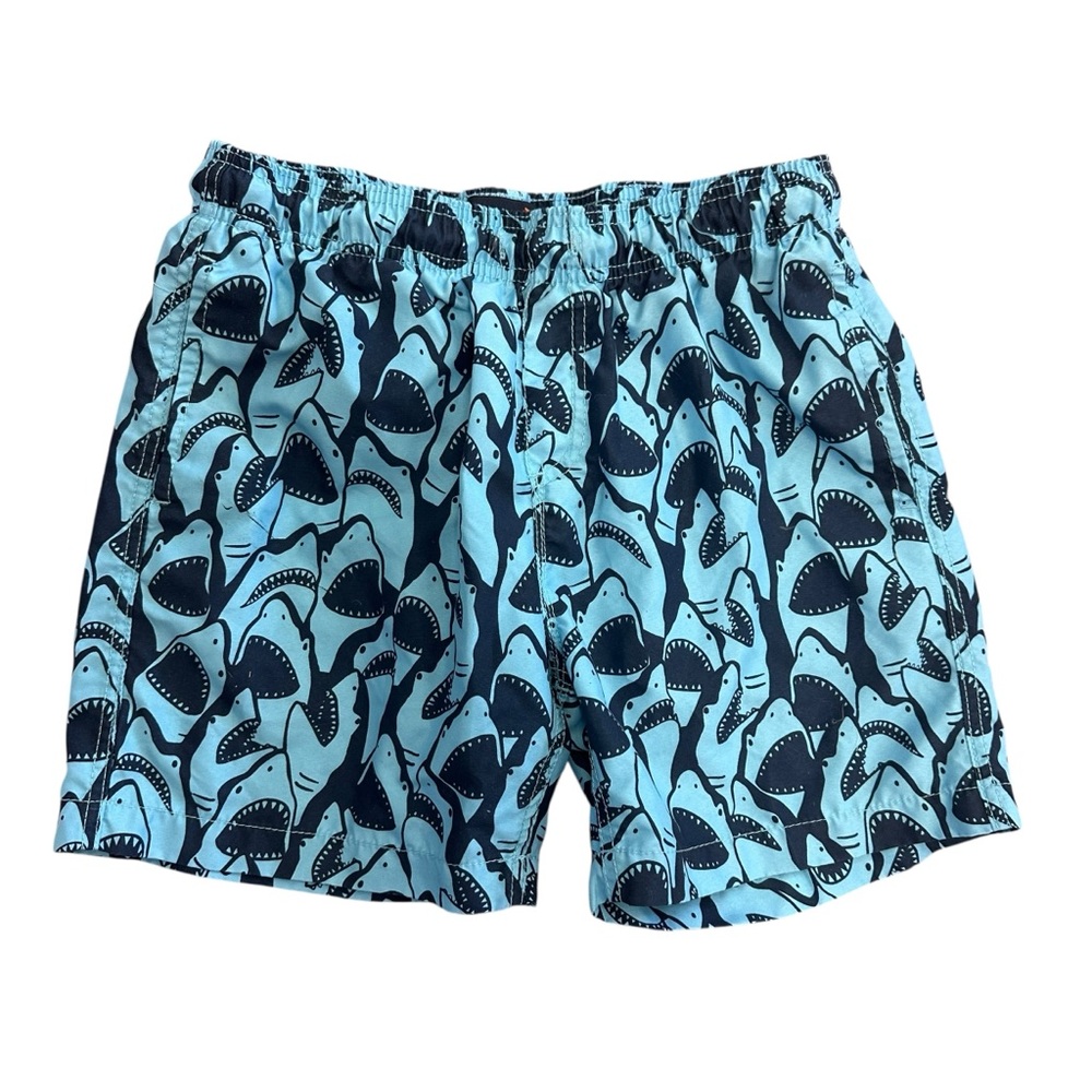 Trunks Surf & Swim Co Swim Shorts Blue Sharks Youth Size XL